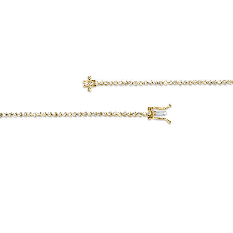 Main Image 3 of 1 CT. T.W. Diamond Tennis Bracelet in 10K Gold