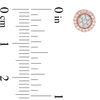 Thumbnail Image 3 of 1/4 CT. T.W. Composite Diamond Frame Stud Earrings in 10K Rose Gold