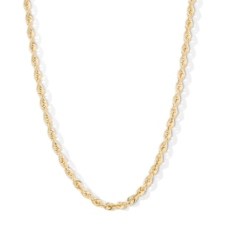 10K Hollow Gold Rope Chain - 24"