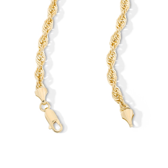 10K Hollow Gold Rope Chain - 24"
