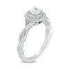 Thumbnail Image 1 of Vera Wang Love Collection 3/4 CT. T.W. Diamond Double Frame Twist Engagement Ring in 14K White Gold