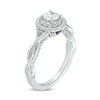 Thumbnail Image 2 of Vera Wang Love Collection 3/4 CT. T.W. Diamond Double Frame Twist Engagement Ring in 14K White Gold