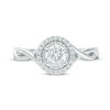 Thumbnail Image 3 of Vera Wang Love Collection 3/4 CT. T.W. Diamond Double Frame Twist Engagement Ring in 14K White Gold