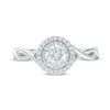 Thumbnail Image 4 of Vera Wang Love Collection 3/4 CT. T.W. Diamond Double Frame Twist Engagement Ring in 14K White Gold