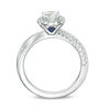Thumbnail Image 3 of Vera Wang Love Collection 3/4 CT. T.W. Diamond Frame Twist Engagement Ring in 14K White Gold
