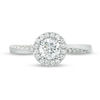 Thumbnail Image 3 of Vera Wang Love Collection 3/4 CT. T.W. Diamond Frame Twist Engagement Ring in 14K White Gold