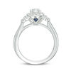 Thumbnail Image 3 of Vera Wang Love Collection 3/4 CT. T.W. Diamond Cushion Frame Collar Vintage-Style Engagement Ring in 14K White Gold