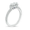 Thumbnail Image 2 of Vera Wang Love Collection 3/4 CT. T.W. Marquise Diamond Sideways Frame Vintage-Style Engagement Ring in 14K White Gold
