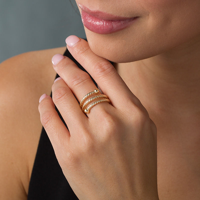 Made in Italy Wrap Ring in 14K Gold - Size 7