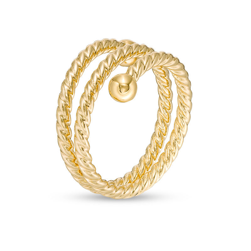 Main Image 3 of Made in Italy Wrap Ring in 14K Gold - Size 7