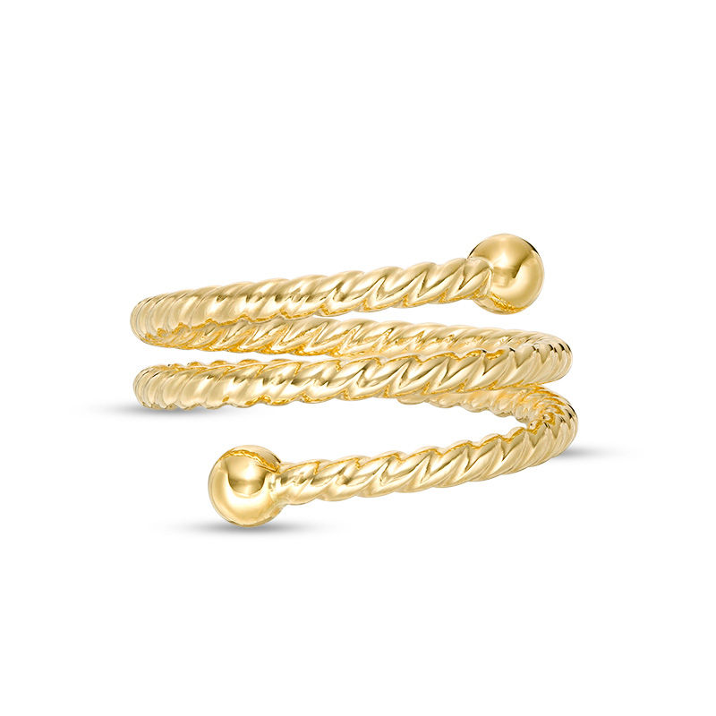 Main Image 4 of Made in Italy Wrap Ring in 14K Gold - Size 7