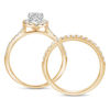 Thumbnail Image 2 of 1-1/3 CT. T.W. Oval Diamond Frame Bridal Set in 14K Gold (J/SI2)