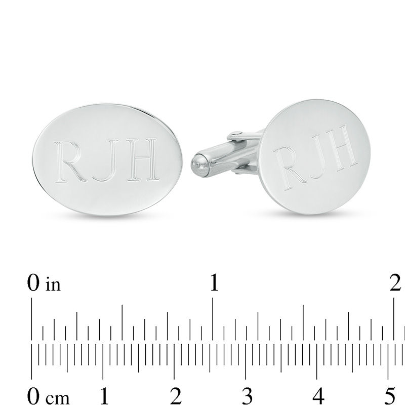 Men's Customized Sterling Silver Cufflinks