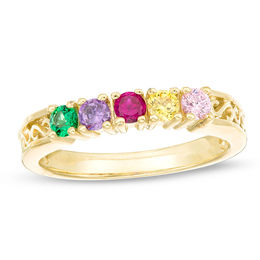 Mother's Birthstone Ring (3-7 Stones)