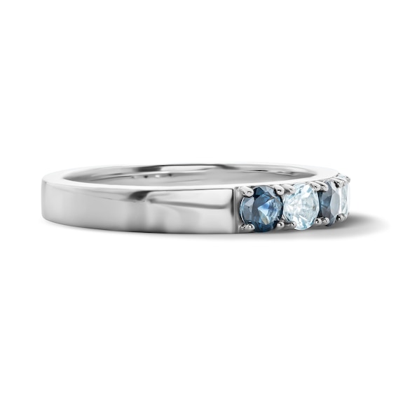 Mother's 3.0mm Birthstone Eternity-Style Ring (3-12 Stones)