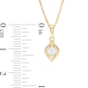 Thumbnail Image 3 of 1/2 CT. T.W. Diamond Solitaire Flame Pendant and Stud Earrings Set in 10K Gold