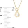 Thumbnail Image 3 of 1/2 CT. T.W. Diamond Solitaire Infinity Pendant and Stud Earrings Set in 10K Gold