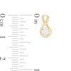Thumbnail Image 4 of 1/2 CT. T.W. Diamond Solitaire Infinity Pendant and Stud Earrings Set in 10K Gold