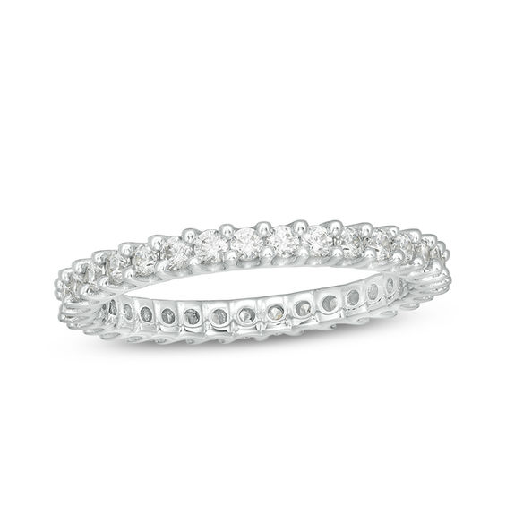 1 CT. T.w. Diamond Eternity Band in 10K White Gold