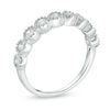 Thumbnail Image 2 of 1/2 CT. T.W. Diamond Vintage-Style Nine Stone Anniversary Band in 10K White Gold