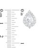 Thumbnail Image 3 of Pear-Shaped Lab-Created White Sapphire Frame Pendant and Stud Earrings Set in Sterling Silver