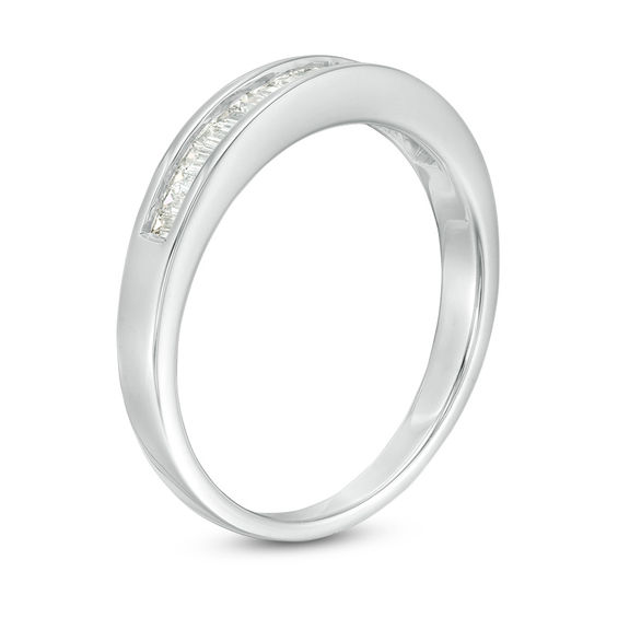 1/4 CT. T.w. Baguette Diamond Wedding Band in 14K White Gold