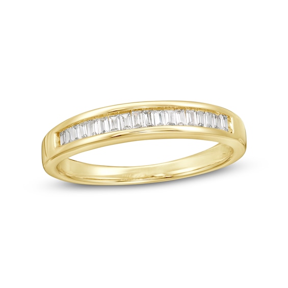 1/4 CT. T.w. Baguette Diamond Wedding Band in 14K Gold