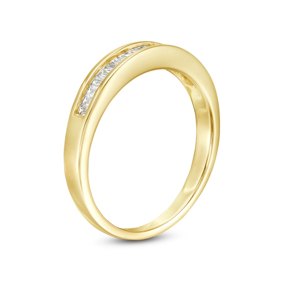 1/4 CT. T.w. Baguette Diamond Wedding Band in 14K Gold