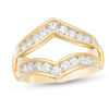 Thumbnail Image 0 of 1 CT. T.W. Diamond Chevron Solitaire Enhancer in 14K Gold