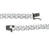 Thumbnail Image 2 of Lab-Created White Sapphire Zig-Zag Bracelet in Sterling Silver with Black Ruthenium - 7.25"