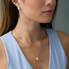 Thumbnail Image 2 of Oval Lab-Created Opal and White Sapphire Starburst Frame Pendant and Stud Earrings Set in Sterling Silver