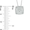 Thumbnail Image 3 of 1/2 CT. T.W. Composite Diamond Cushion Frame Pendant in 10K White Gold