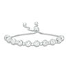 Thumbnail Image 1 of Made in Italy Diamond-Cut Bead Bolo Bracelet in Sterling Silver - 9"