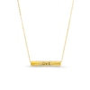 Thumbnail Image 0 of Made in Italy Sideways Bar Phrases Pendant in 14K Gold - 17"