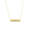 Thumbnail Image 2 of Made in Italy Sideways Bar Phrases Pendant in 14K Gold - 17"