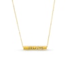 Thumbnail Image 4 of Made in Italy Sideways Bar Phrases Pendant in 14K Gold - 17"