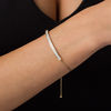 Thumbnail Image 2 of Made in Italy Glitter Enamel Bar Bolo Bracelet in 14K Gold - 10.0"