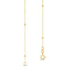 Thumbnail Image 3 of Made in Italy Triple Bead Station Necklace in 14K Gold - 16"