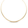 Thumbnail Image 1 of Made in Italy Graduated Omega Chain Necklace in 14K Gold