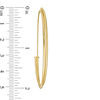 Thumbnail Image 2 of Made in Italy 50.0mm Diamond-Cut Hoop Earrings in 14K Gold