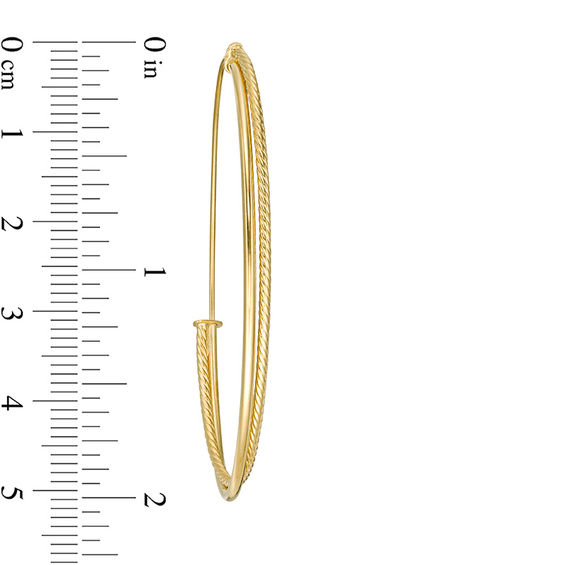 Made in Italy 50.0mm Diamond-Cut Hoop Earrings in 14K Gold