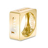 Thumbnail Image 2 of Made in Italy 10.0mm Square Ring in 14K Gold - Size 7