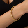 Thumbnail Image 1 of Made in Italy 5.0mm Mesh Stretch Bracelet in 14K Gold