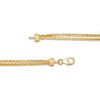 Thumbnail Image 3 of Made in Italy Multi-Strand Wheat Chain Necklace in 14K Gold - 17.5"