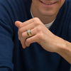 Thumbnail Image 2 of Men's 5/8 CT T.W. Composite Enhanced Black and White Diamond Square Ring in 10K Gold