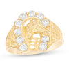 Men's 1/4 CT. T.W. Diamond Lucky Horse Ring in 10K Gold
