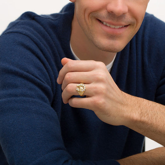 1/4 CT. T.w. Diamond Lucky Horse Ring in 10K Gold