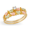 Thumbnail Image 1 of Black Hills Gold 1/15 CT. Diamond Solitaire Bridal Set