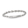 Thumbnail Image 0 of Ladies' 1.5mm Twist Rope Wedding Band in 14K White Gold