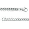 Thumbnail Image 3 of Men's 1/8 CT. T.W. Diamond Satin Finish Cross Pendant in Stainless Steel with Black Resin Inlay - 24"
